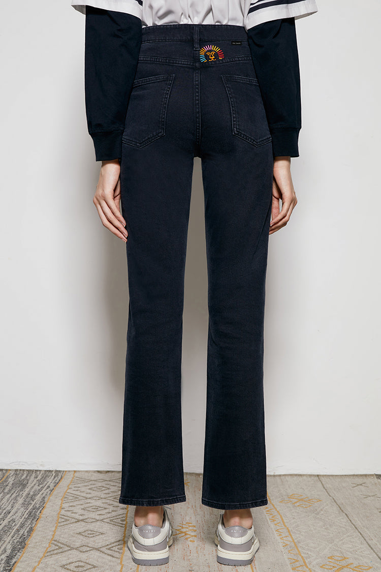 Activity Grrrl High Rise Kick Crop Jeans HJ017 - JUSTLUXURY