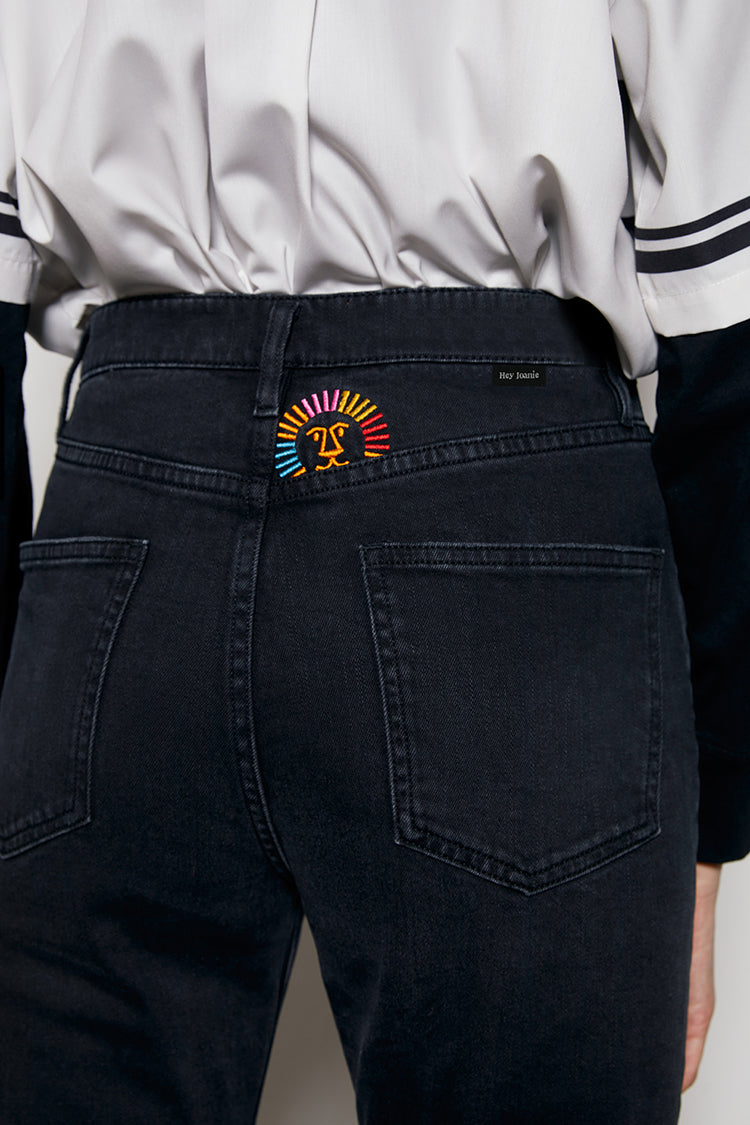 Activity Grrrl High Rise Kick Crop Jeans HJ017 - JUSTLUXURY