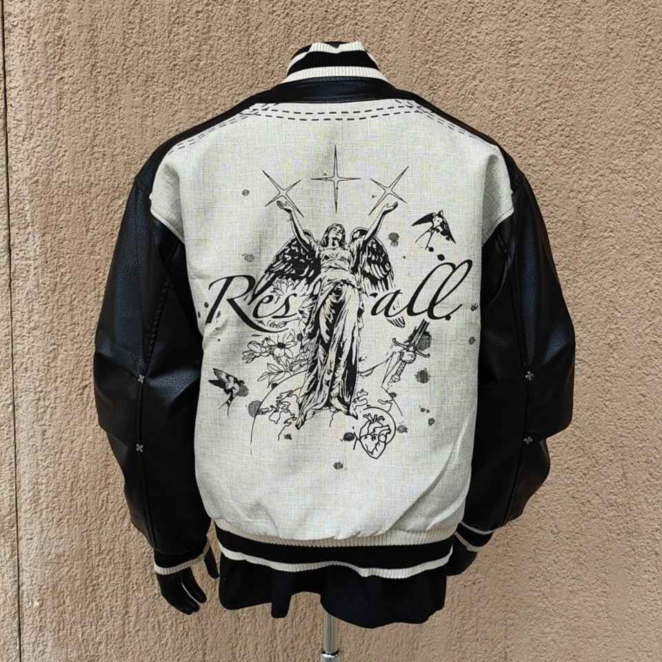 Street Art Graffiti | Leather Bomber Jacket