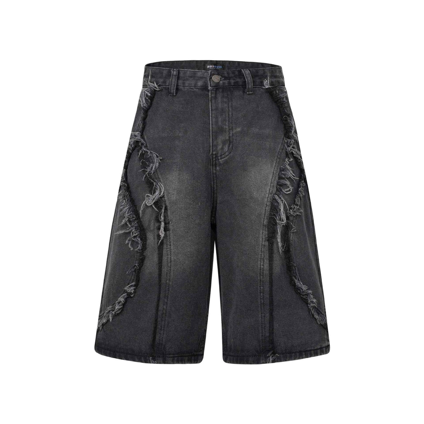 High Street | Washed Distressed Denim Shorts
