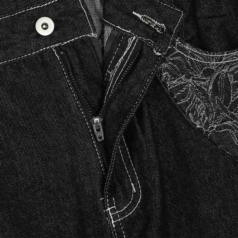 High Street Embroidery | Hip-Hop Jeans