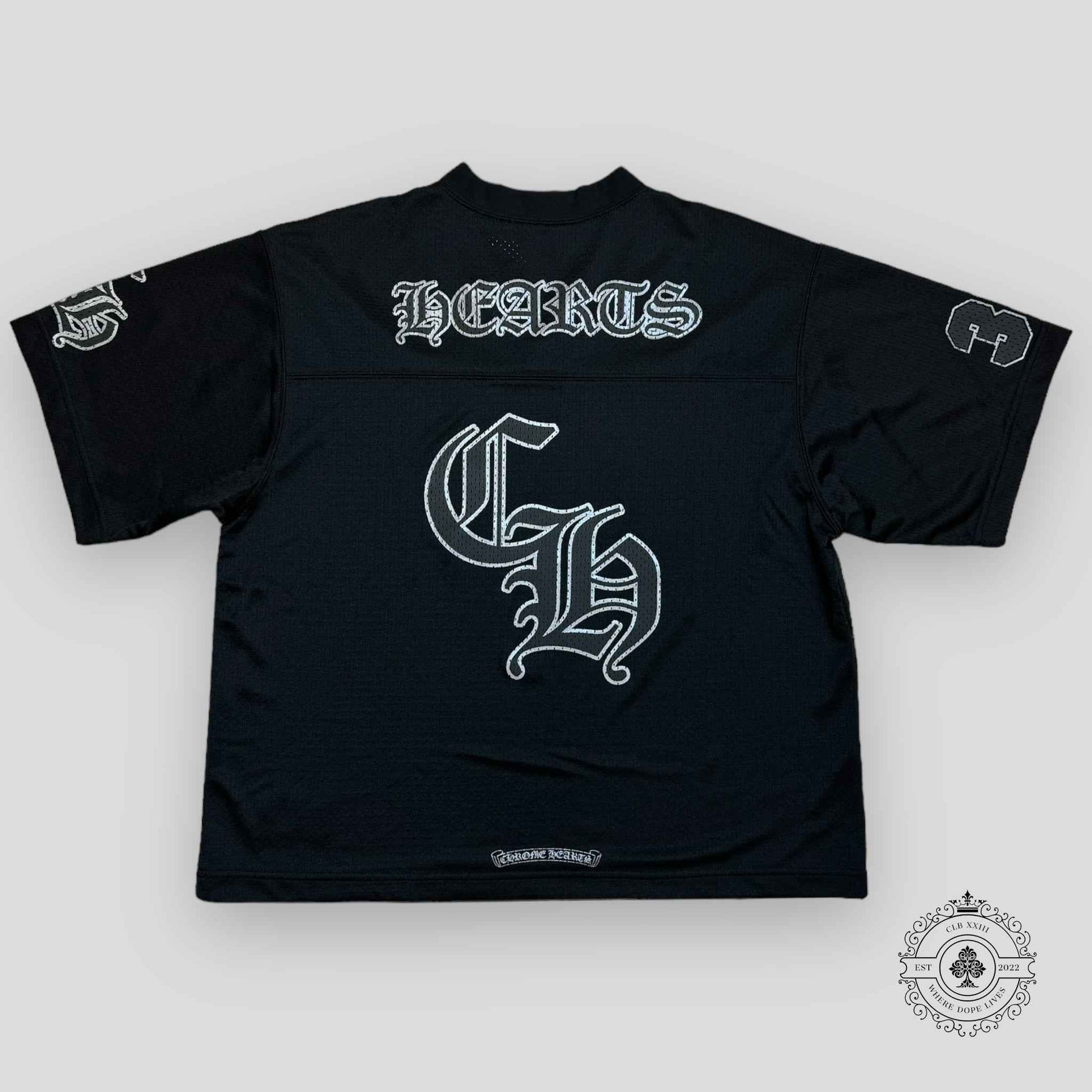 Chrome Hearts Mesh Warm Up Jersey in Black