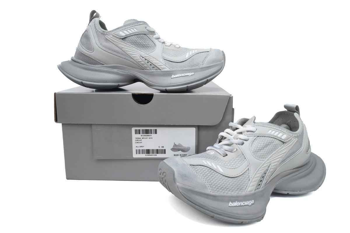 Custom BLCG Circuit Sneaker 'Worn-Out - Grey' SneakerNational