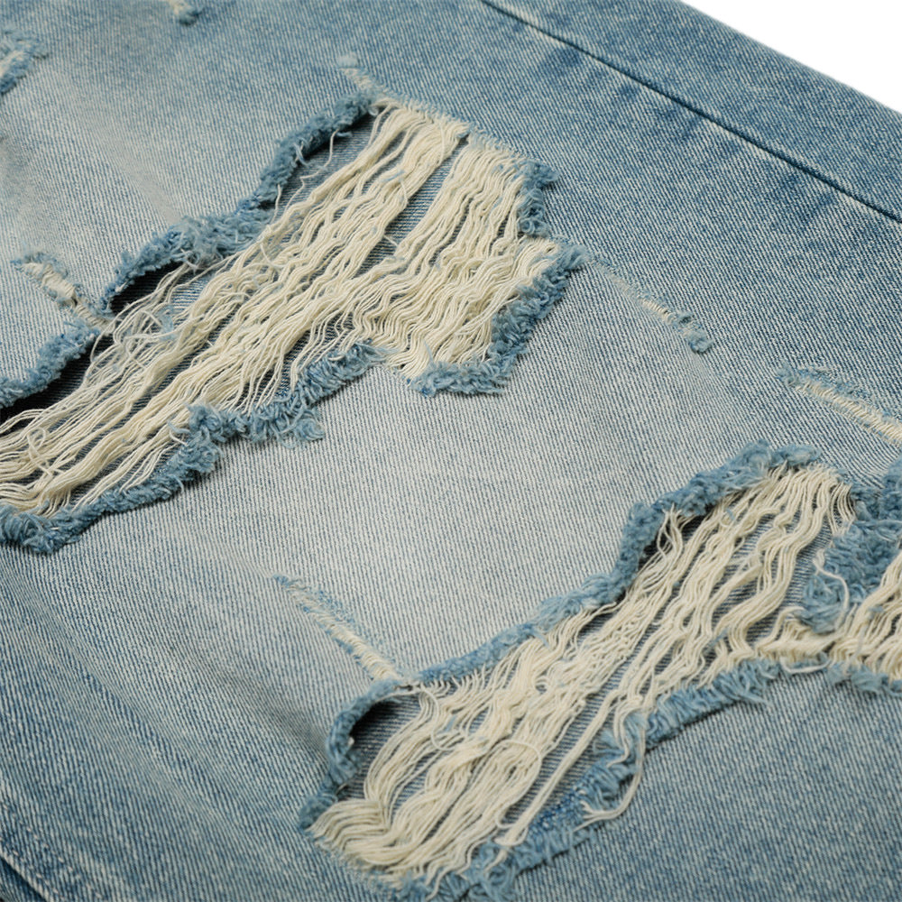 Ravage Ripped Denim Shorts