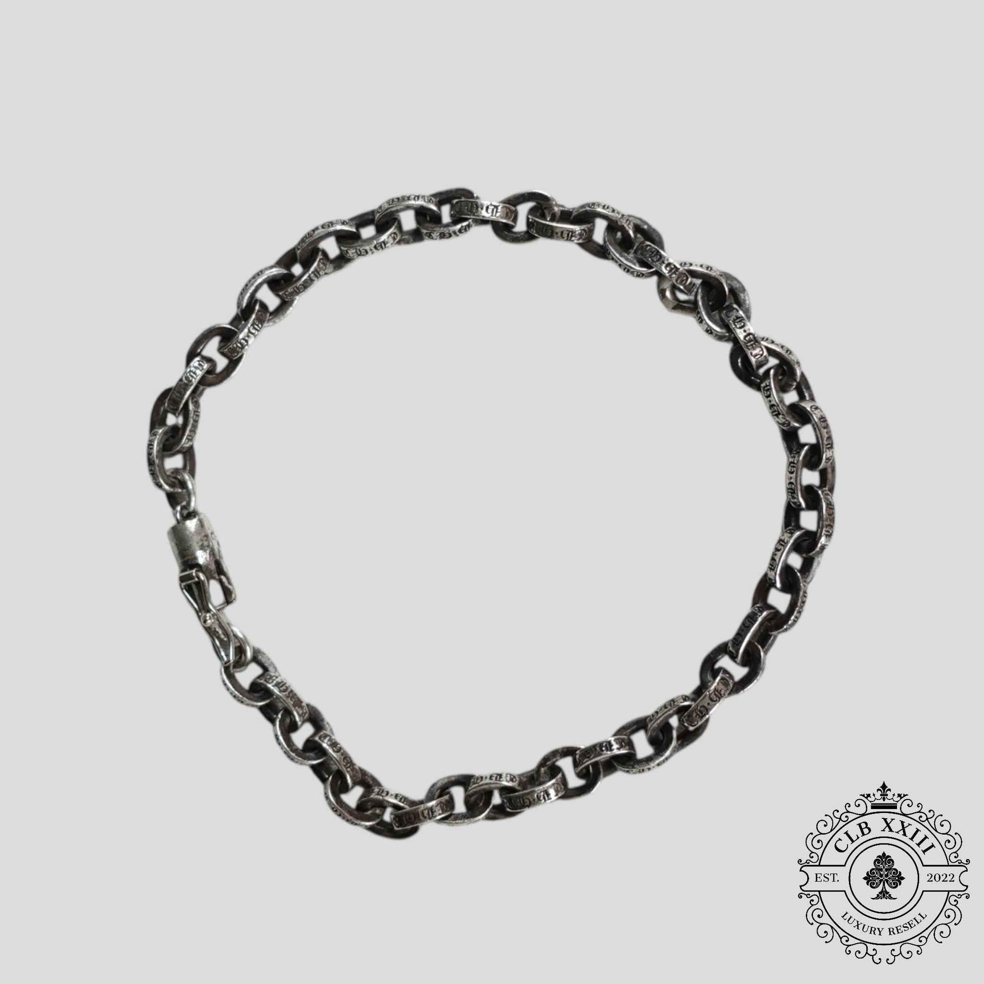 Chrome Hearts Paper Chain Bracelet in Silver