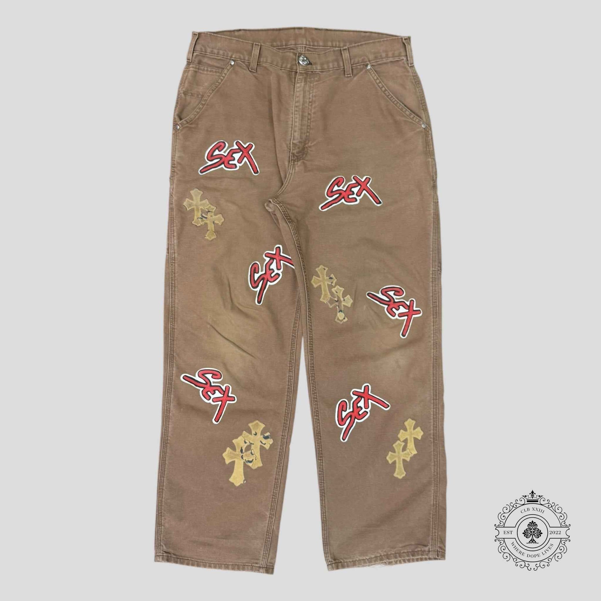 Chrome Hearts Sex Records Patch Carpenter Pants