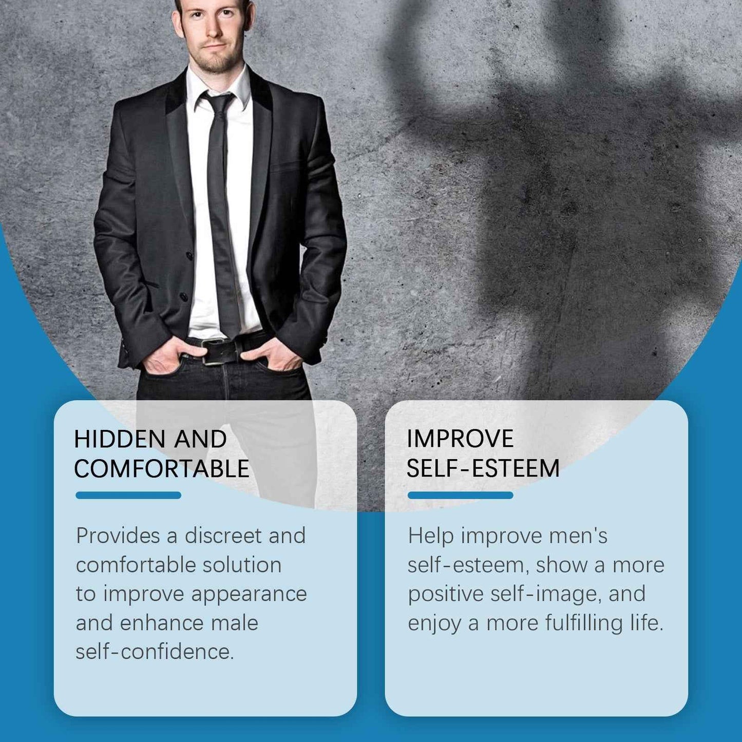 North Moon Men's Body Care Mat Men's Body Care Mat Breathable Anti-Wear Comfortable Material