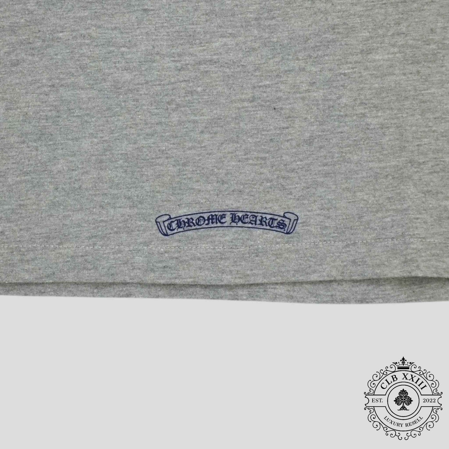 Chrome Hearts Women's Triple Cross Flocked Sleeveless Shirt in Gray