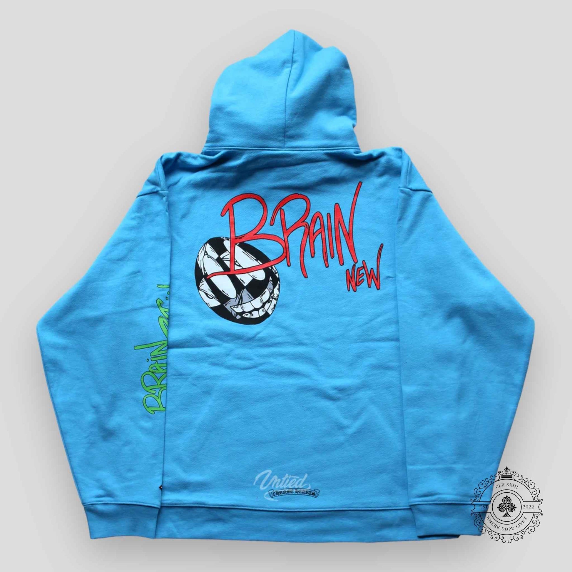 Chrome Hearts Matty Boy Brain Hoodie in Blue