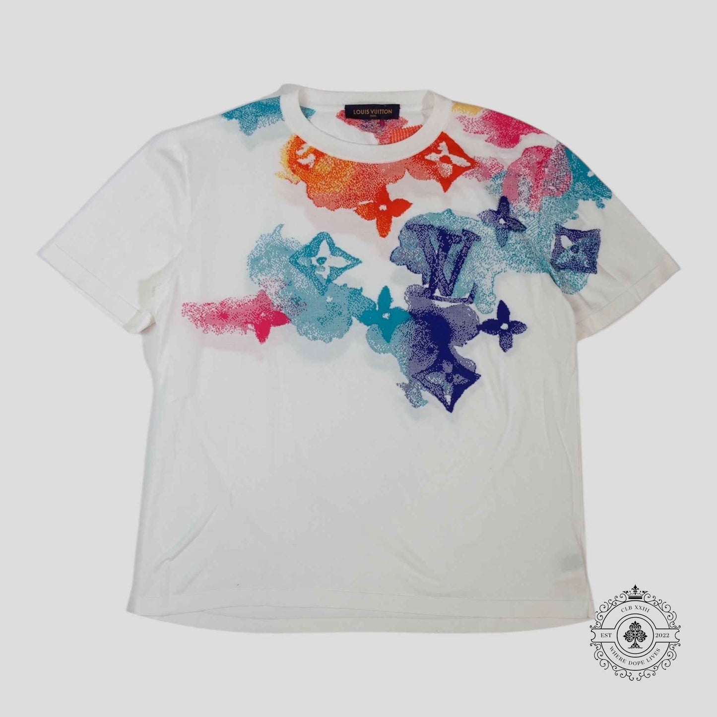 Louis Vuitton Jacquard Watercolor Monogram Tee in White