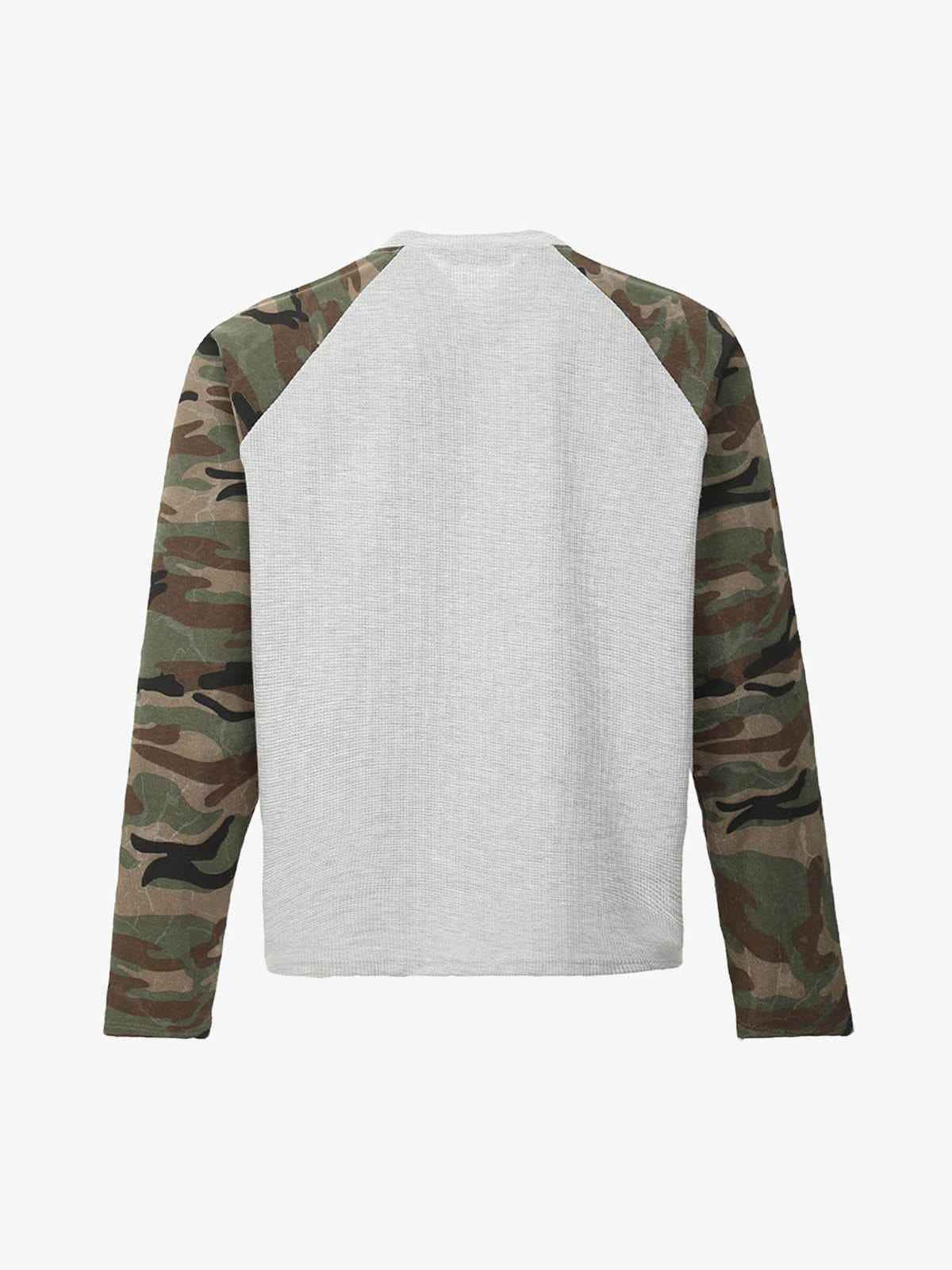 Long Sleeve Camo Raglan