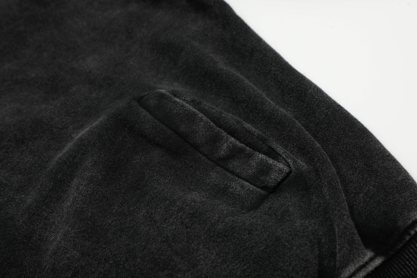 Asymmetry | Washed Zip Up Hoodie