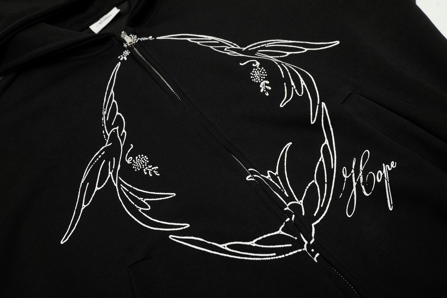 Doves Hope | Oversized Zip Up Hoodie