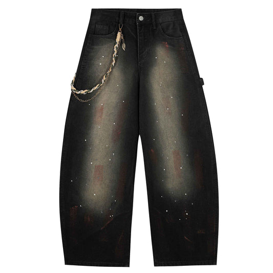Midnight Fade | Oversized Vintage Wash Jeans