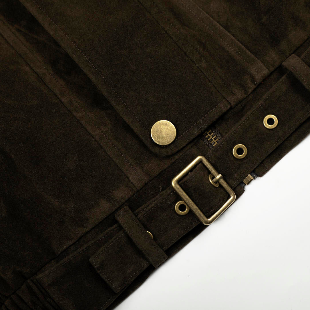 Outlaw Buckle Leather Jacket
