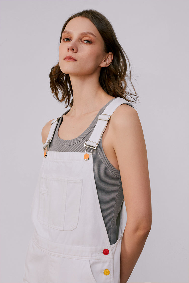 Rainbow Overall Shorts HJ109 - JUSTLUXURY