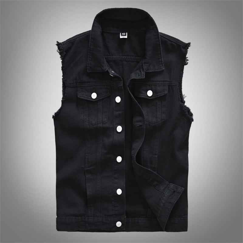 Biker Denim Vest