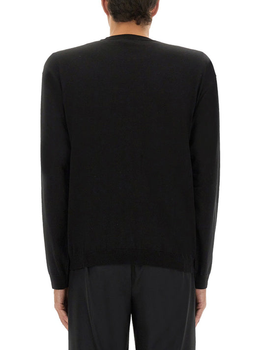 Moschino Men Wool And Silk Pullover
