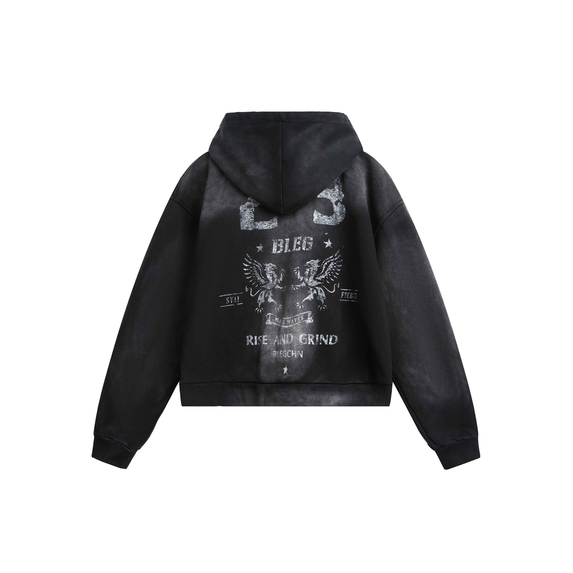 Spray Paint Print | Zip Up Hoodie