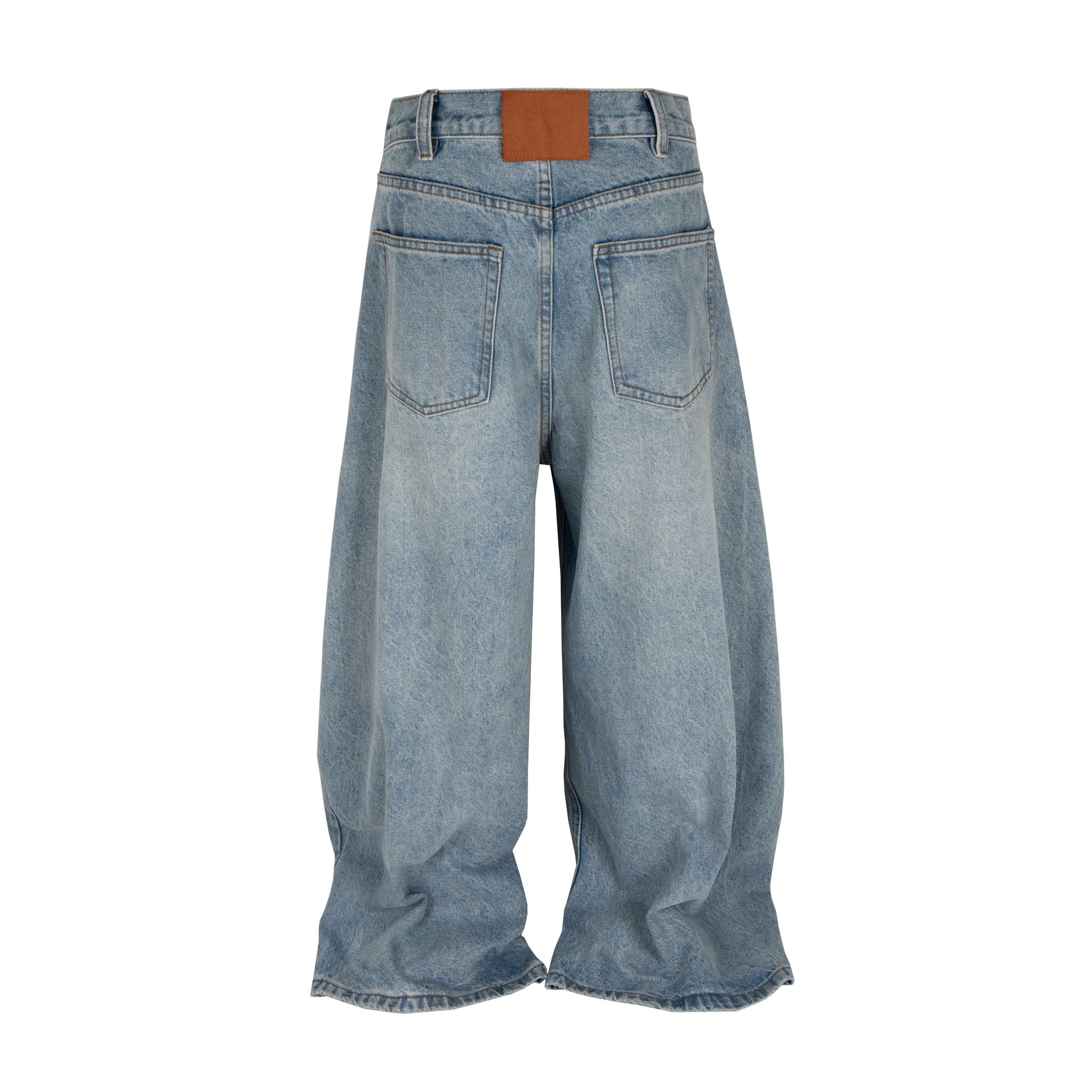 Stacked Washed Blue | Wide Jeans