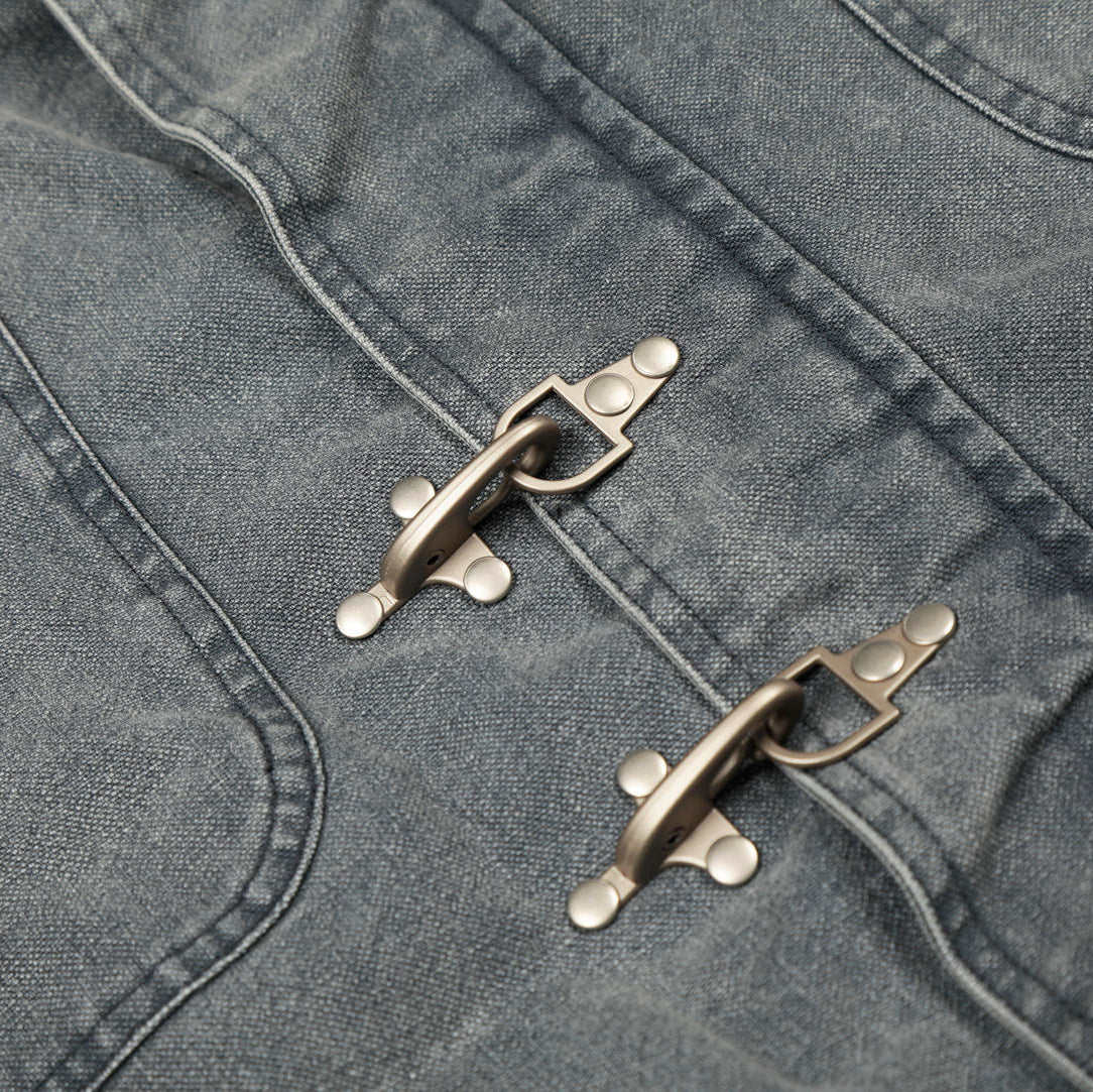 Ironclasp High-Neck Washed Jacket