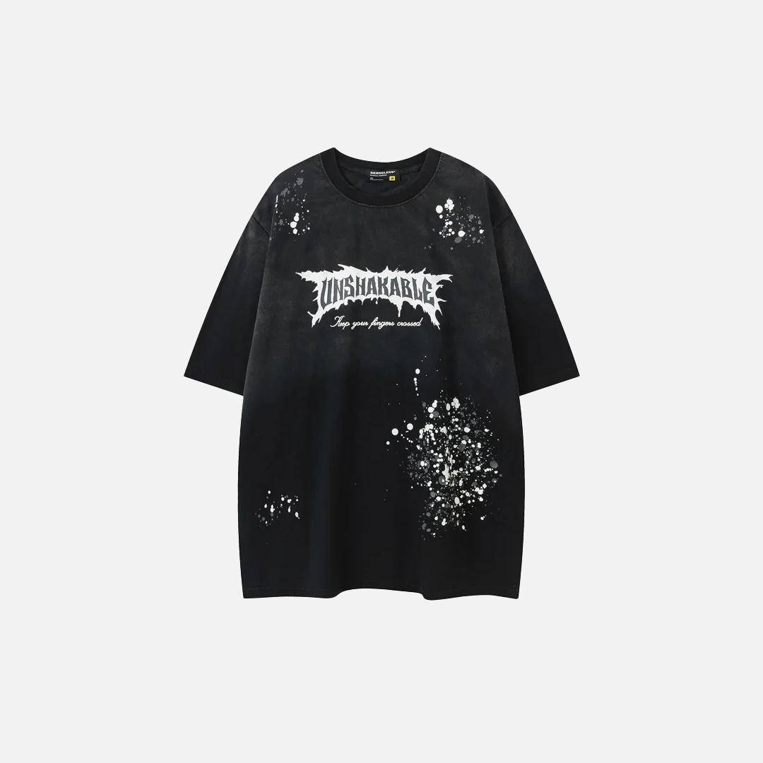 Graffiti Letter Hip Hop Cotton T-Shirt - Unisex Oversized Streetwear Graphic Tee - Luxuryurbanwear