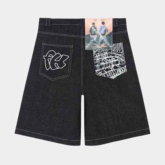 West Coast Graffiti Shorts | Chicano Hip-Hop Denim