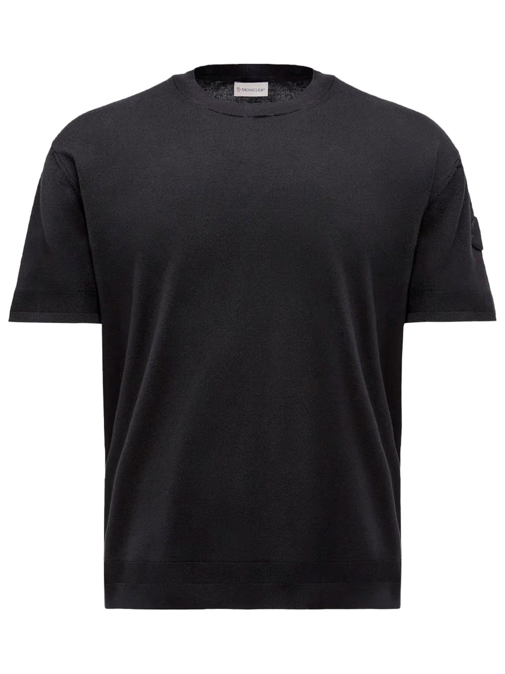 Moncler Men Silk & Cotton Knit T-Shirt