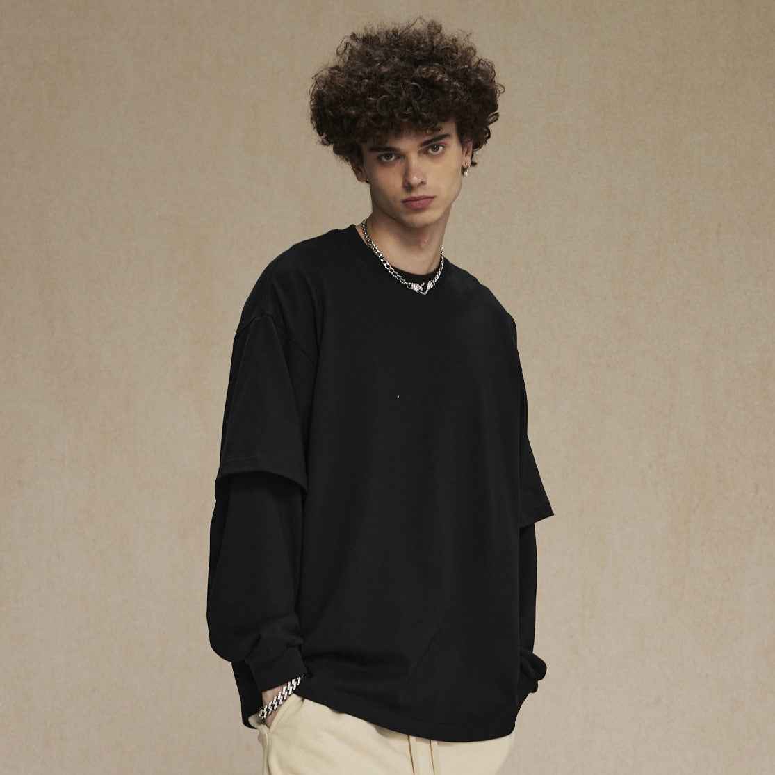 Layered Sleeve Design | Long Sleeve T-Shirt