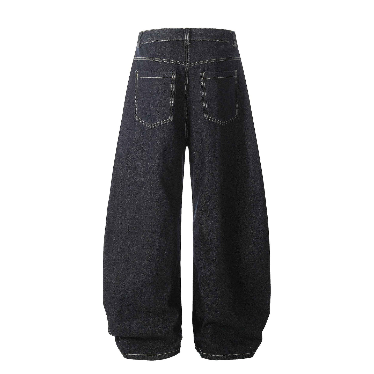 Gingham Tie Barrel | Baggy Jeans