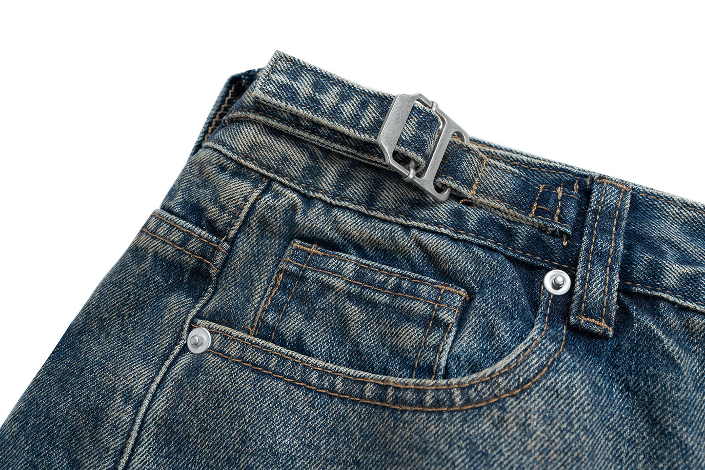 Deconstructed Denim Camo | Layered Jeans