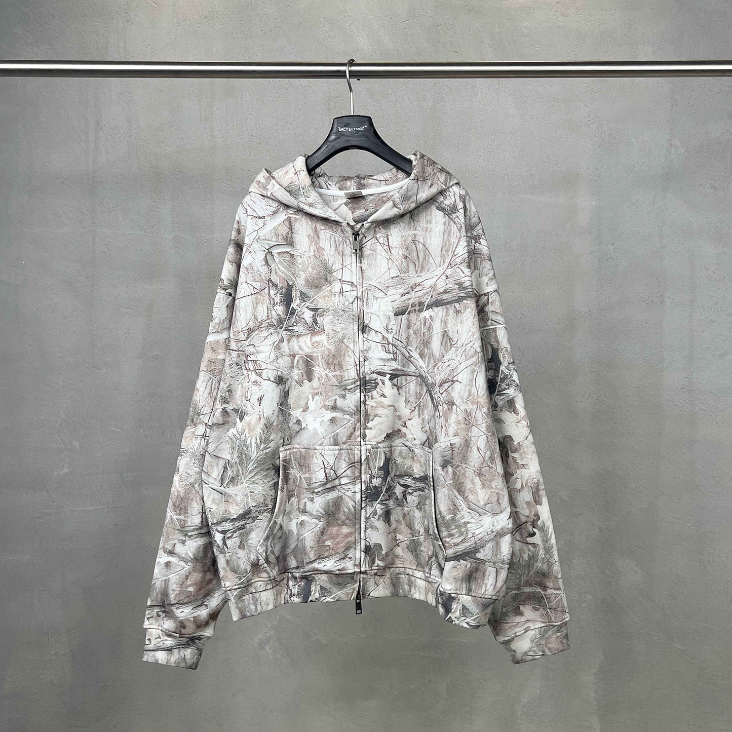 Forest Camo | Oversized Zip-Up Hoodie