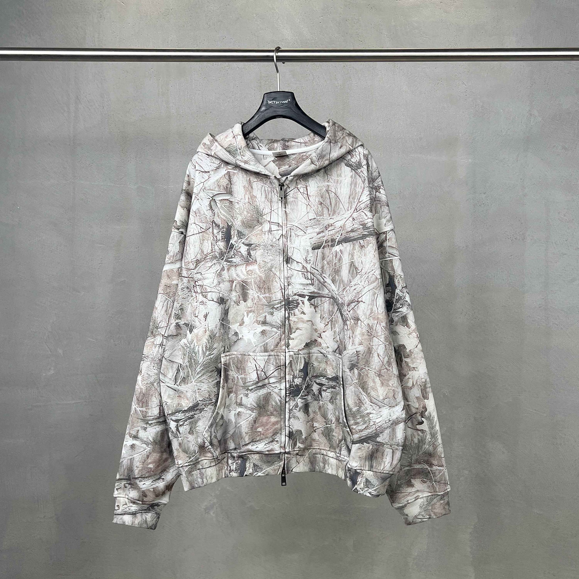 Forest Camo | Oversized Zip-Up Hoodie