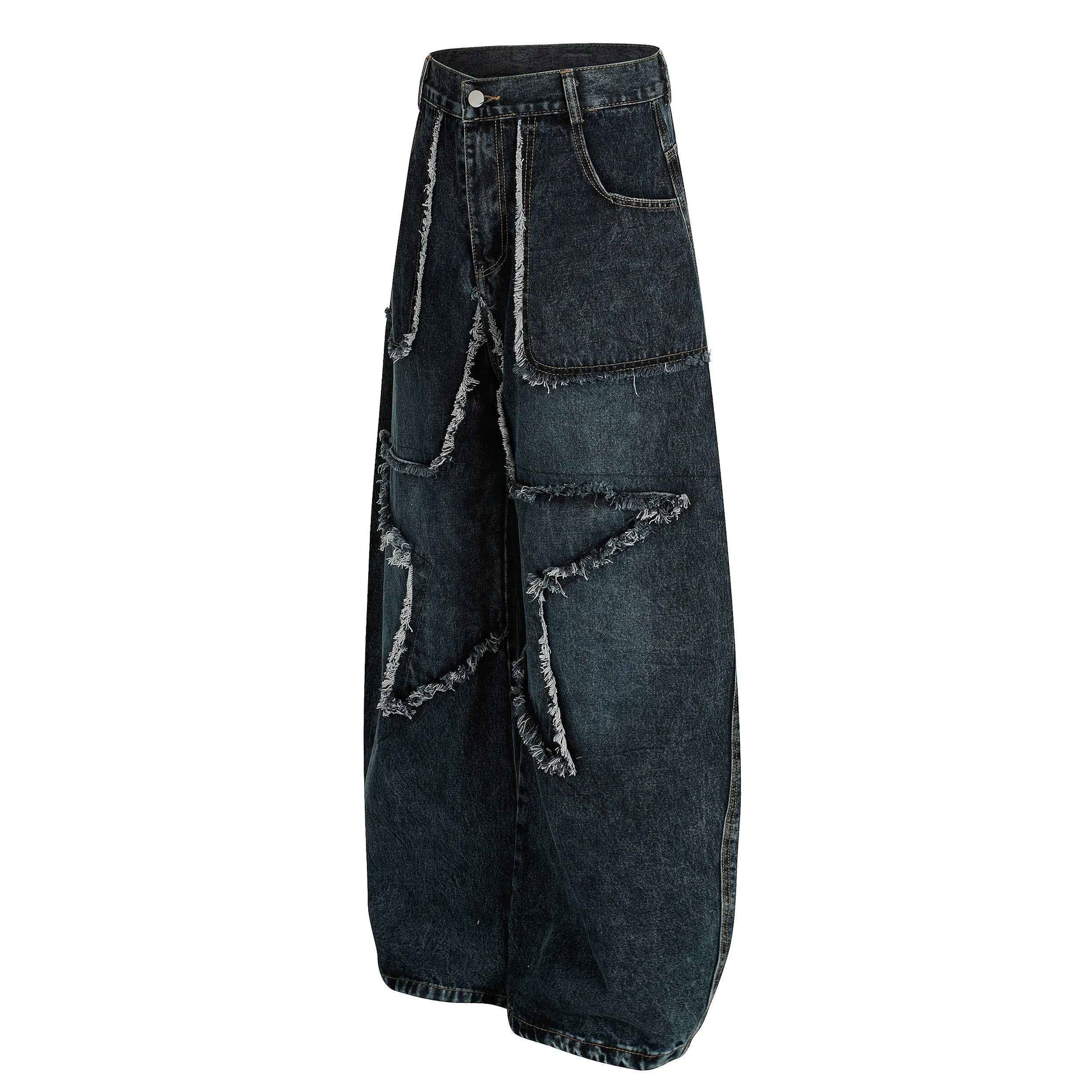 Star Patch Destroyed | Baggy Jeans