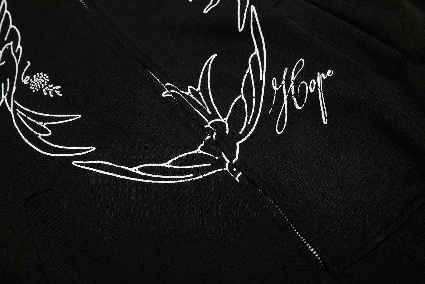 Doves Hope | Oversized Zip Up Hoodie