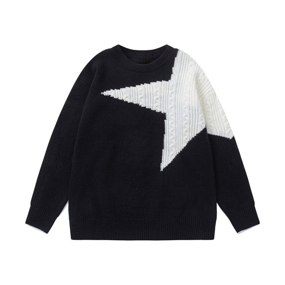 Retro Star Knitted Sweater