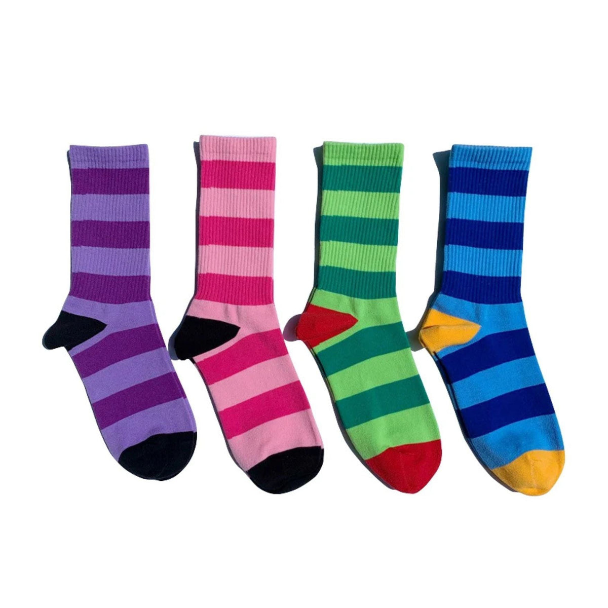 Candy Stripe Crew Socks
