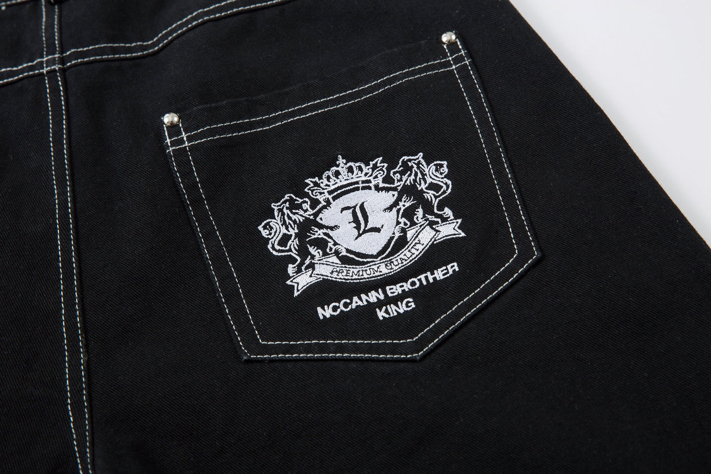 Royal Sigil Embroidery | Denim Jeans