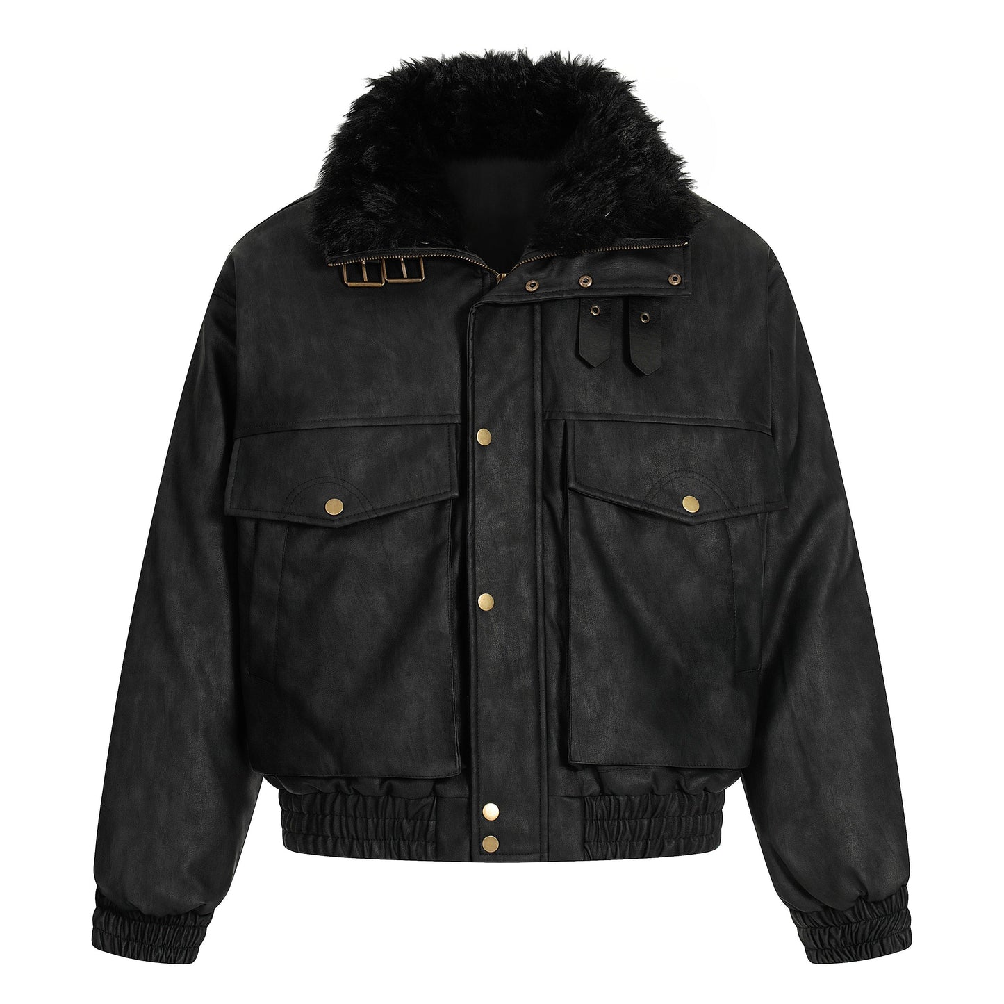 Vintage Pocket | Padded Suede Jacket