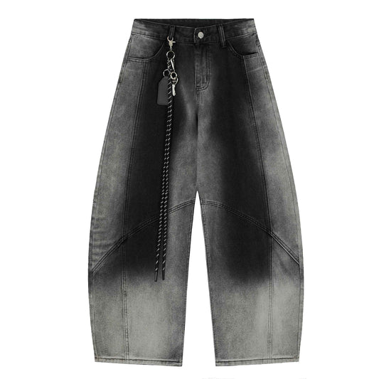 INK SPLASH Wide Fit Printed Trousers - Luxury Paint-Splatter Baggy Pants | LuxuryUrbanwear