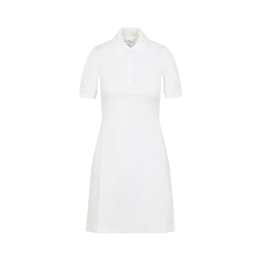 Courreges Piqué Polo Dress Women