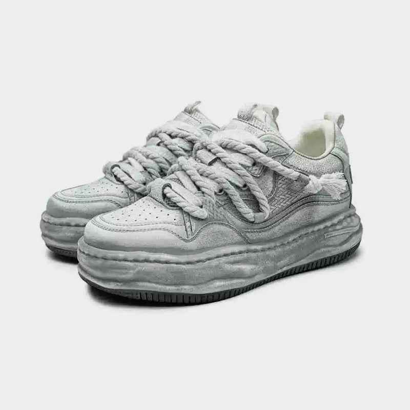 Rebel | White Platform Sneakers