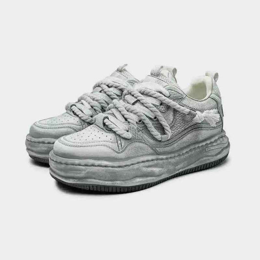 Rebel | White Platform Sneakers
