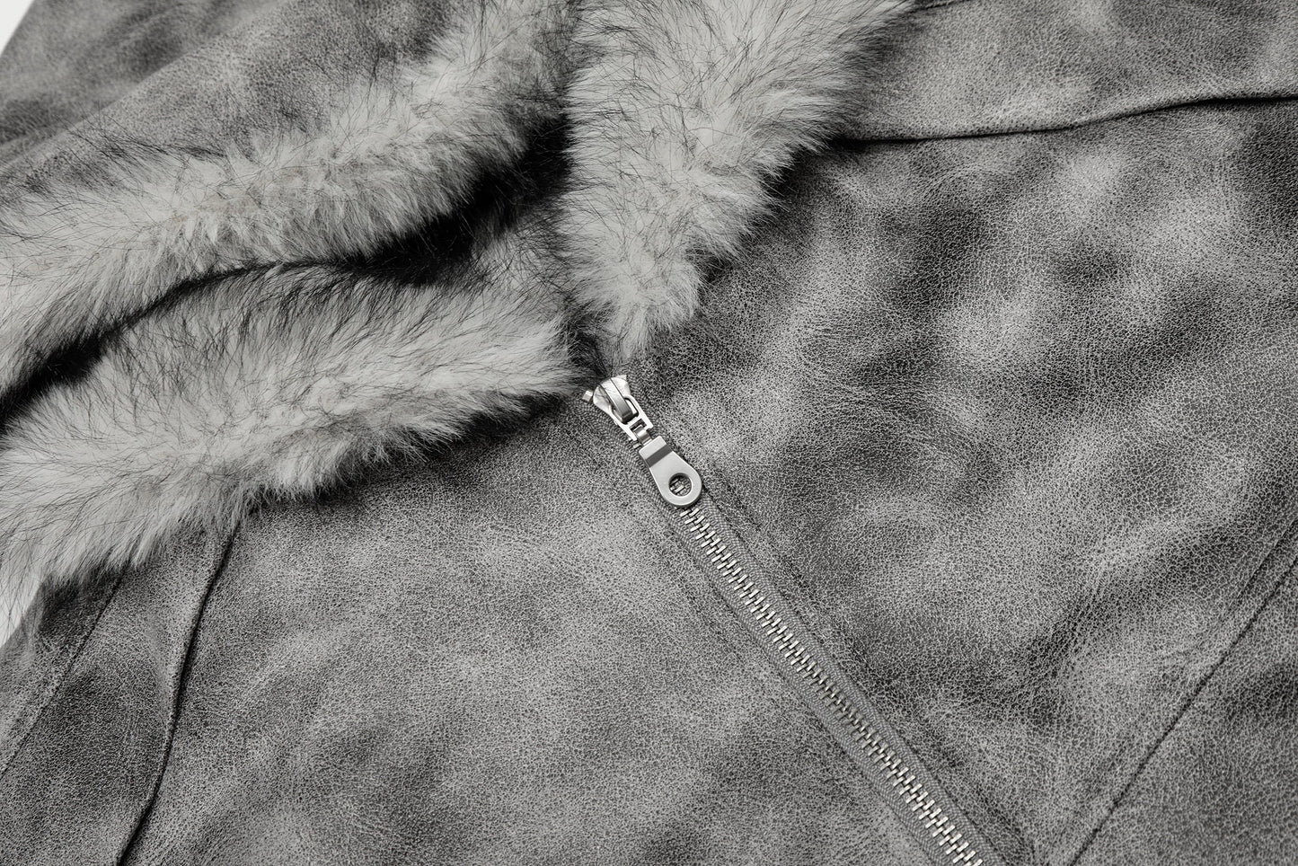 Distressed Washed | Hooded Oversized Jacket