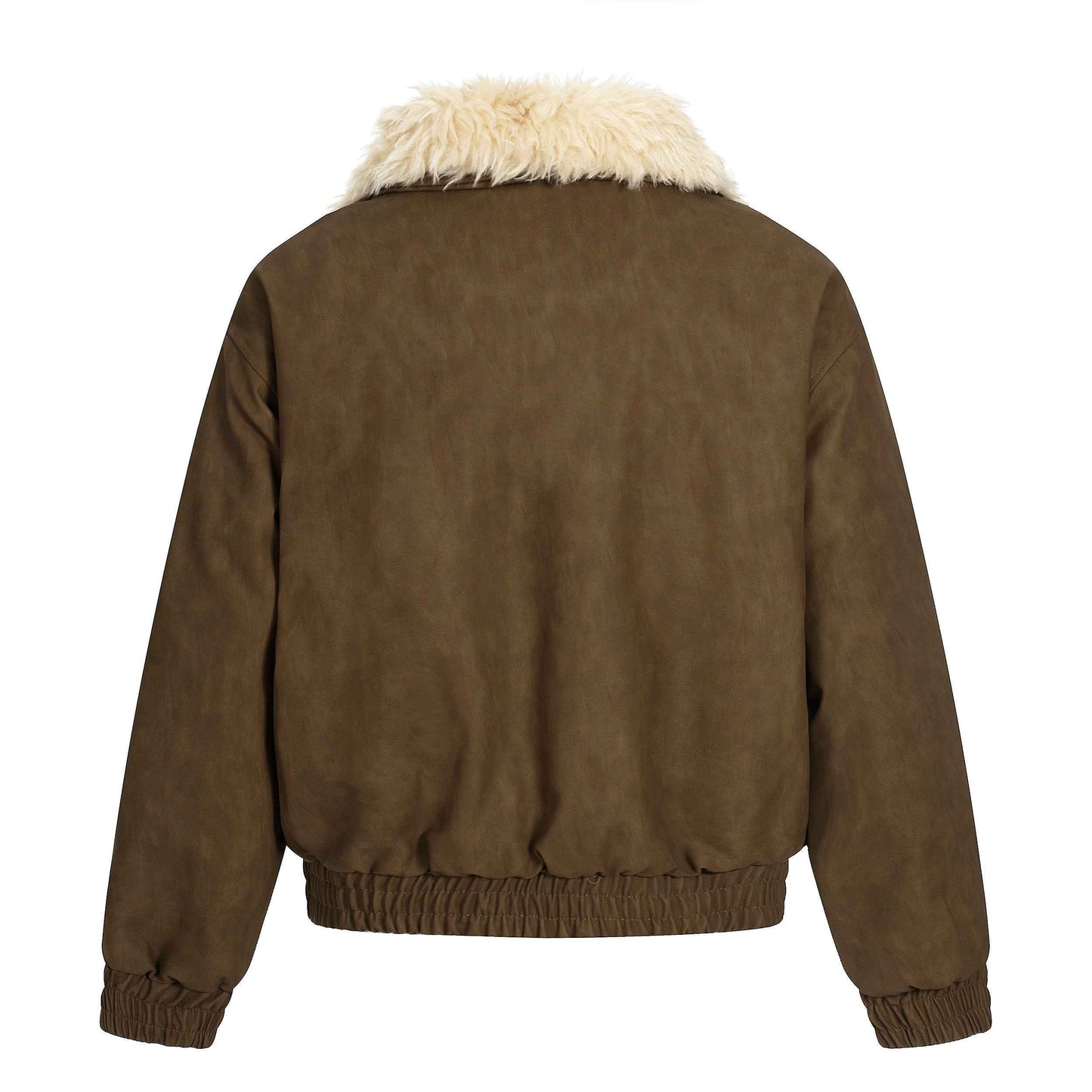 Vintage Pocket | Padded Suede Jacket