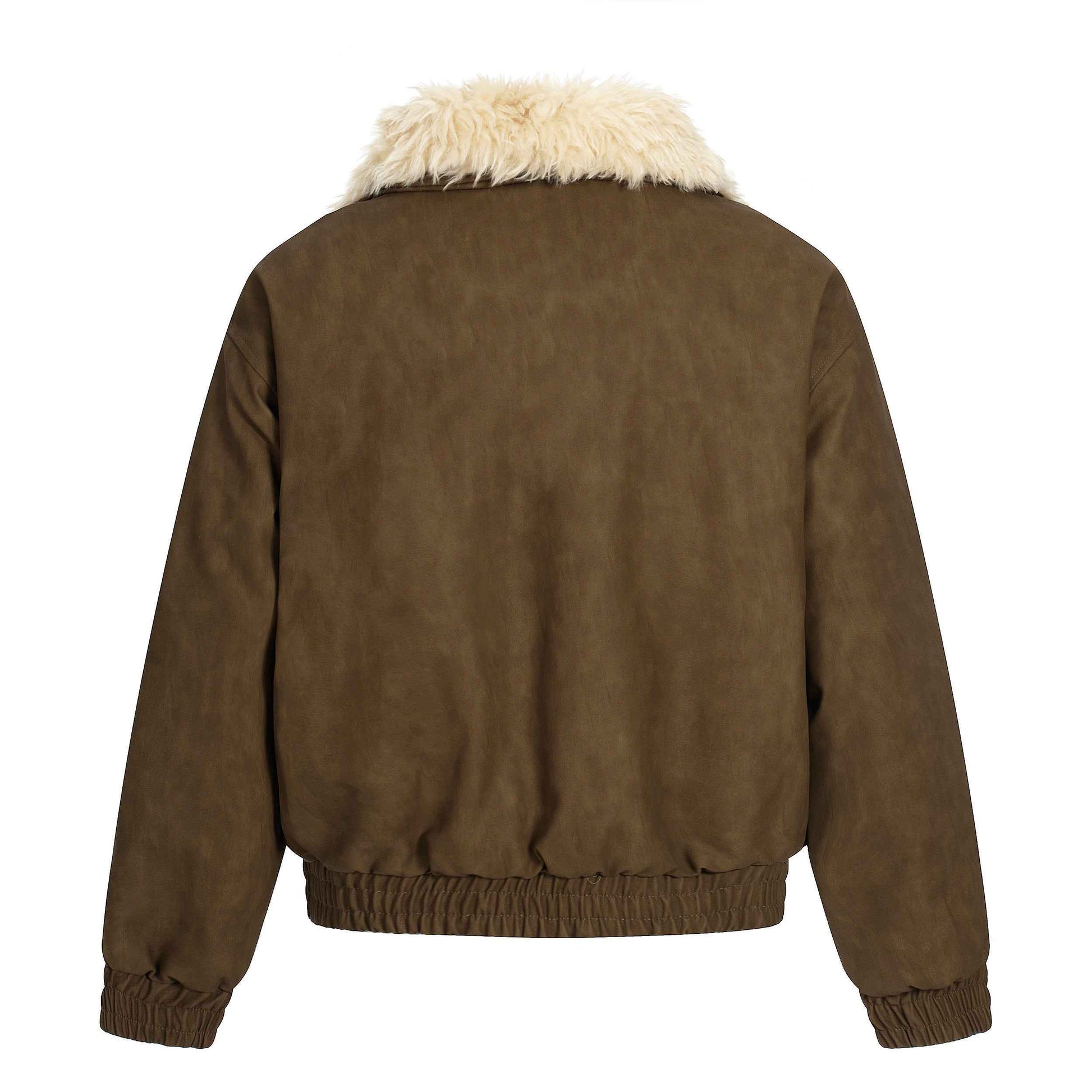 Vintage Pocket | Padded Suede Jacket