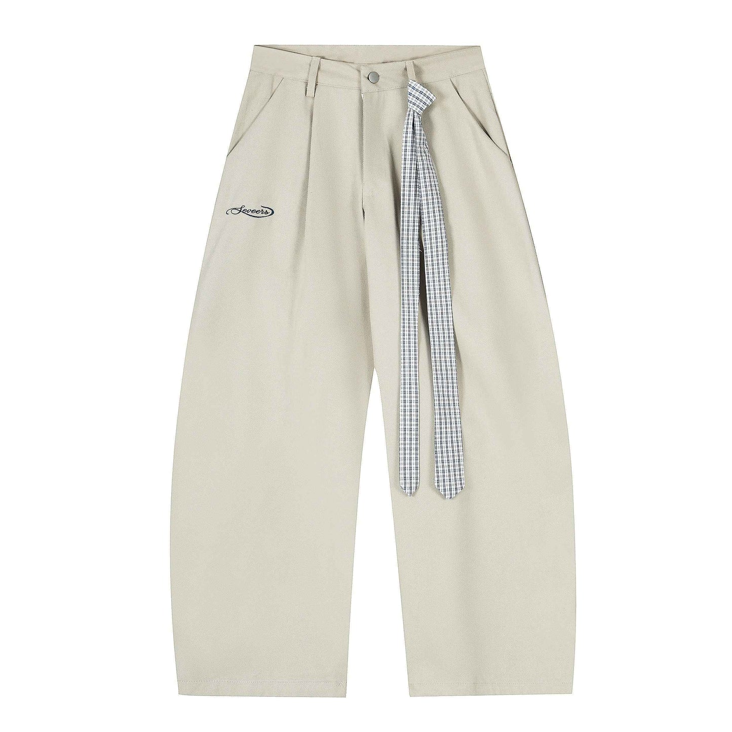 Scarf Plus | Textured Wide-Bottomed Joggers