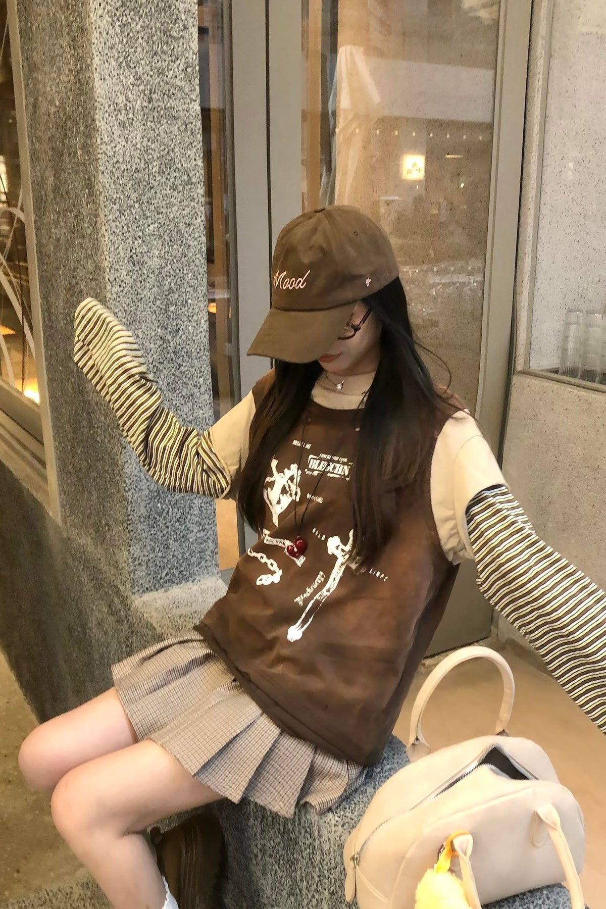 Rustveil Layered Graphic Long Sleeve T-shirt