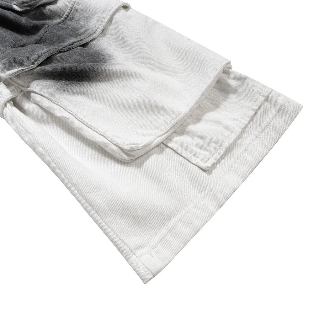 Cipher White Layered Cargo Pants