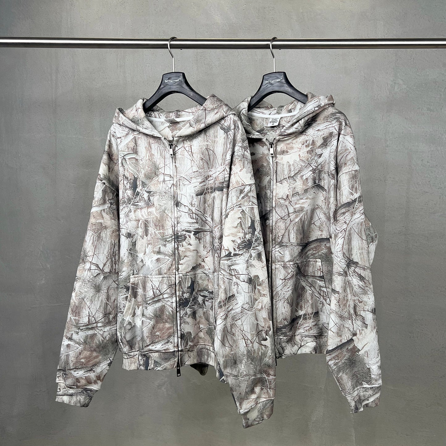 Forest Camo | Oversized Zip-Up Hoodie